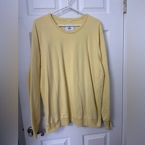 Reigning Champ Pale Yellow Crewneck Sweater